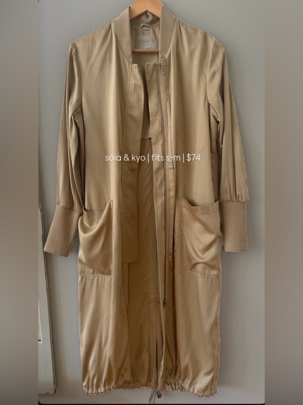 Soia & Kyo Beige Long Coat